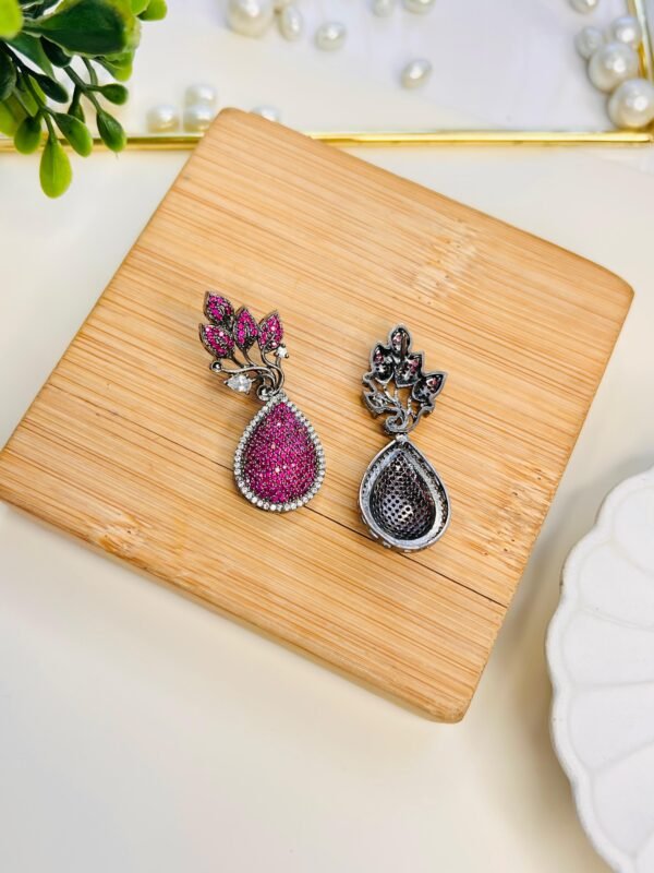 Rosette Bloom Earrings - Image 4