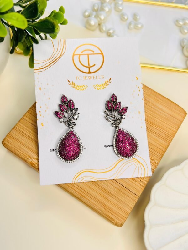 Rosette Bloom Earrings - Image 2