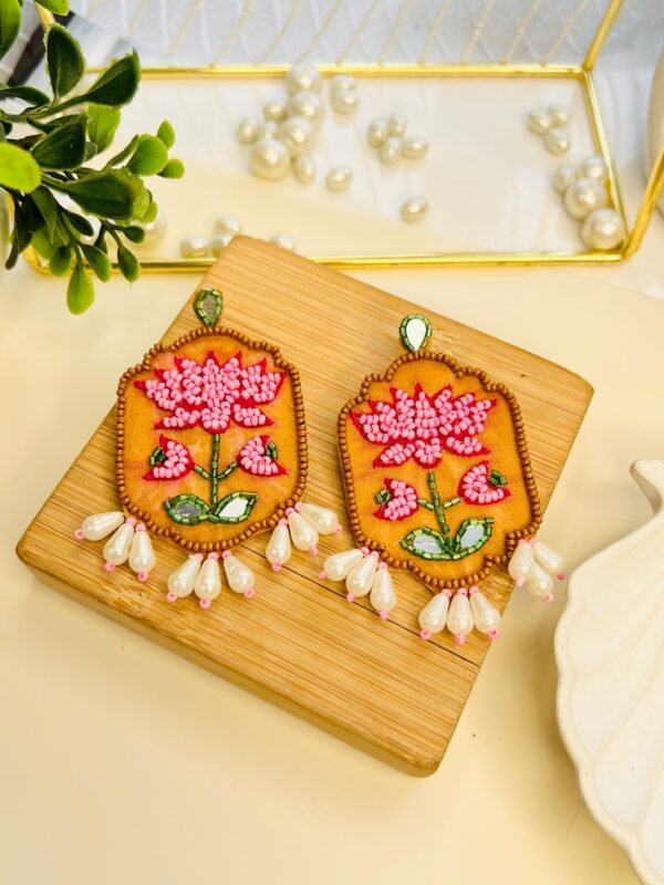 Sacred Lotus Earrings - Image 3