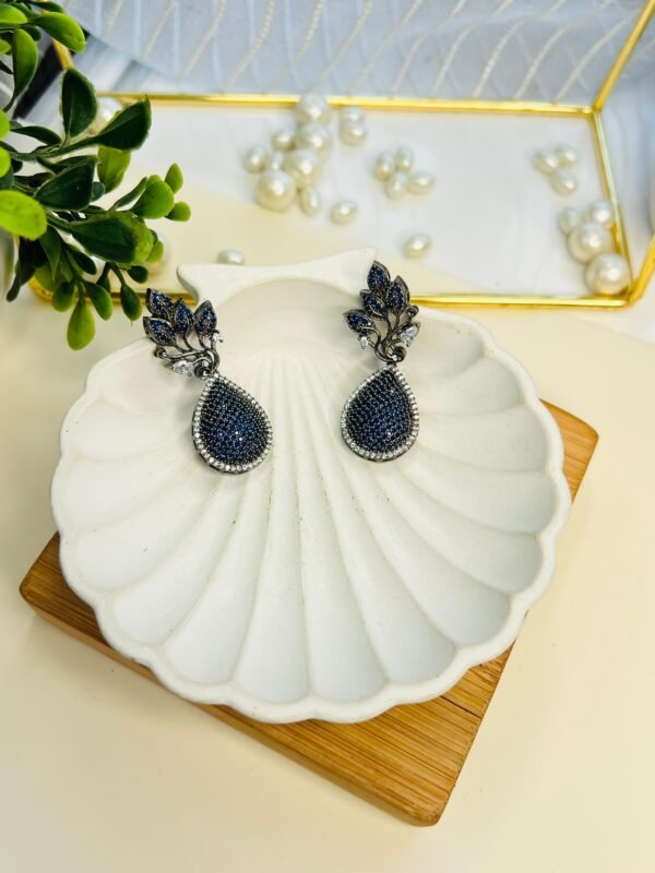 Royal Blue Blossom Earrings