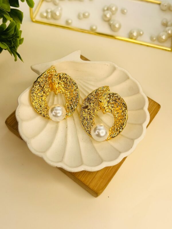 Luxe Pearl Hoops