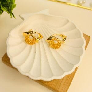 Golden Swirl Studs