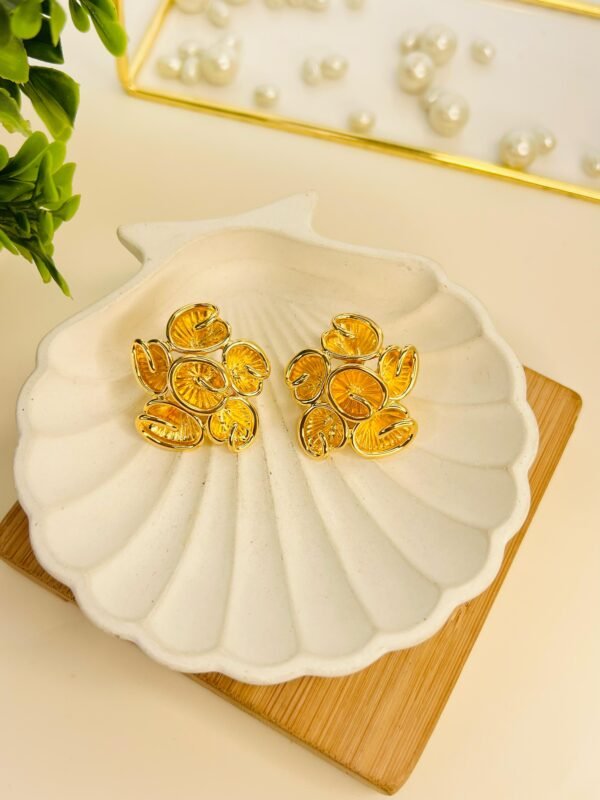 Petal Cluster Earrings - Image 2
