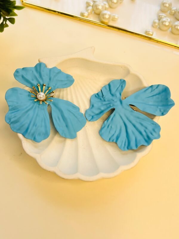 Azure Bloom Earrings - Image 3
