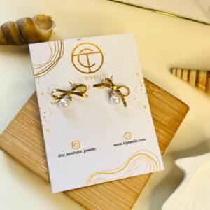 Rosy Knot Studs