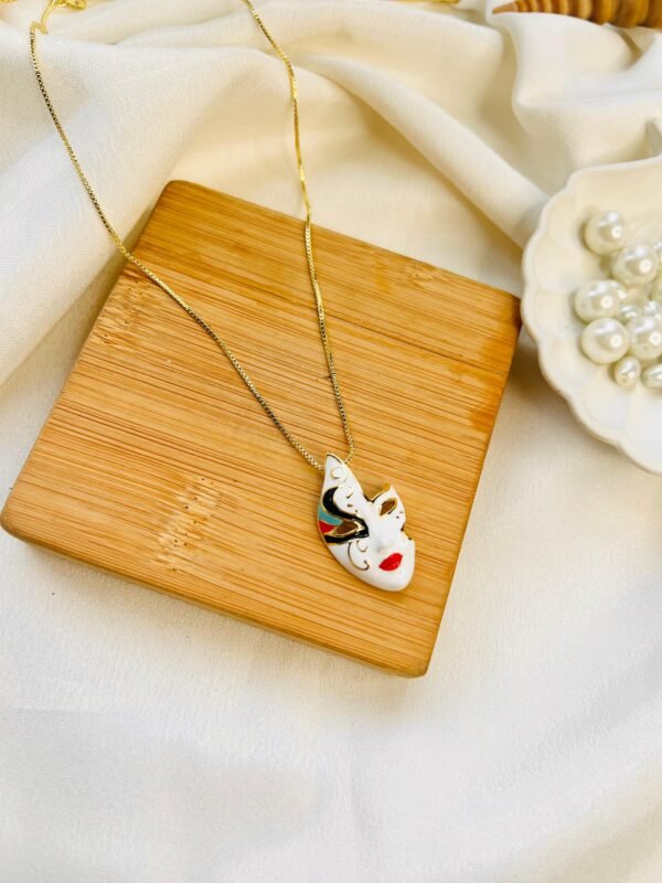 Venetian Elegance Mask Pendant Set - Image 2