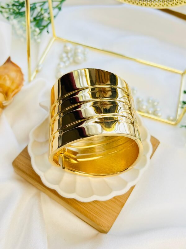 Golden Grid Cuff - Image 2