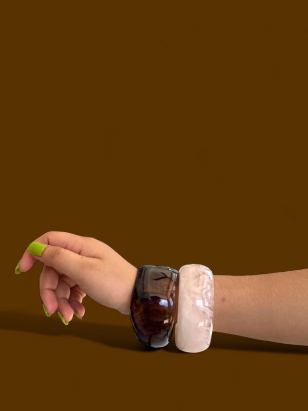 Amber Pop & Frost Bangle Set - Image 2