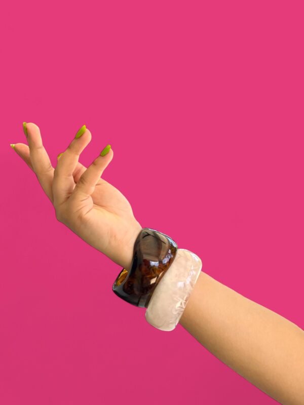 Amber Pop & Frost Bangle Set