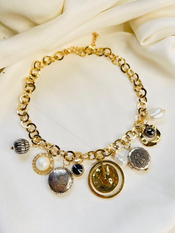 Eclectic Medallion Charm Necklace