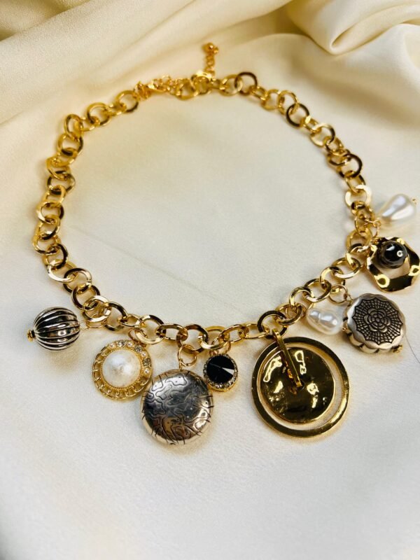 Eclectic Medallion Charm Necklace - Image 2