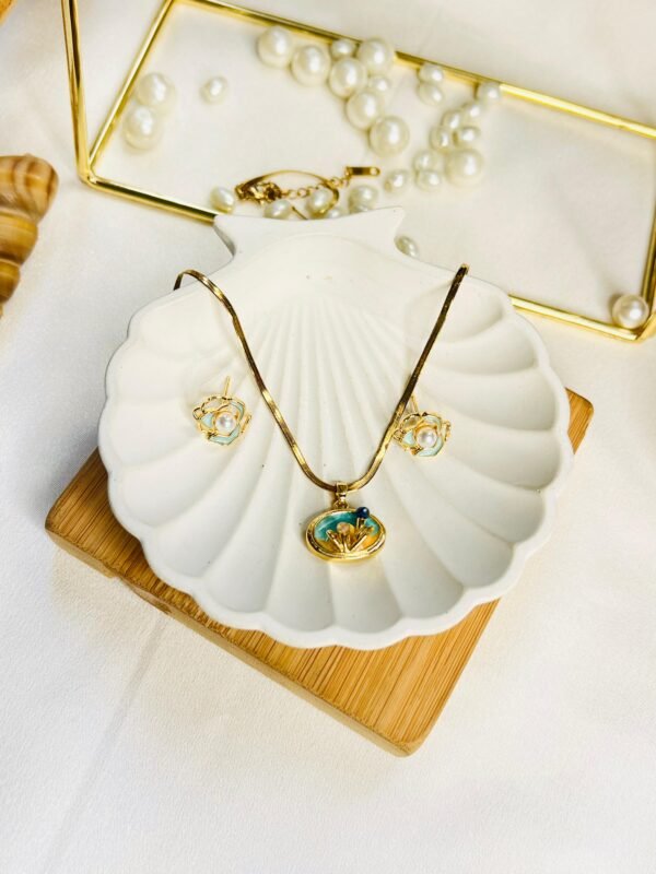 Azure Bloom Pendant