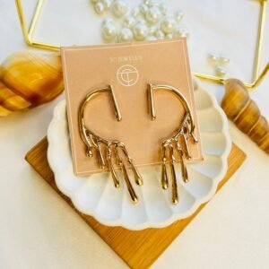 Golden Cascade Hoops