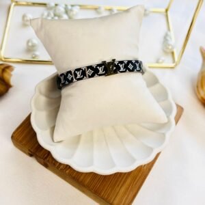 Noir Luxe Monogram Cuff