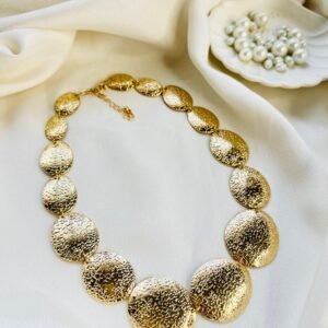 Gilded Disc Necklace