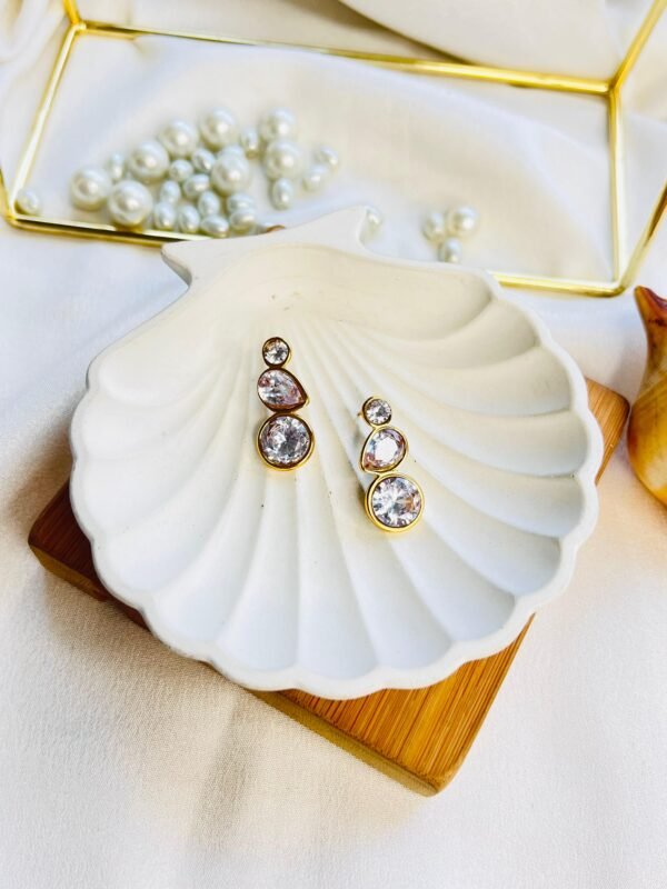 Celeste Gem Hoops - Image 2