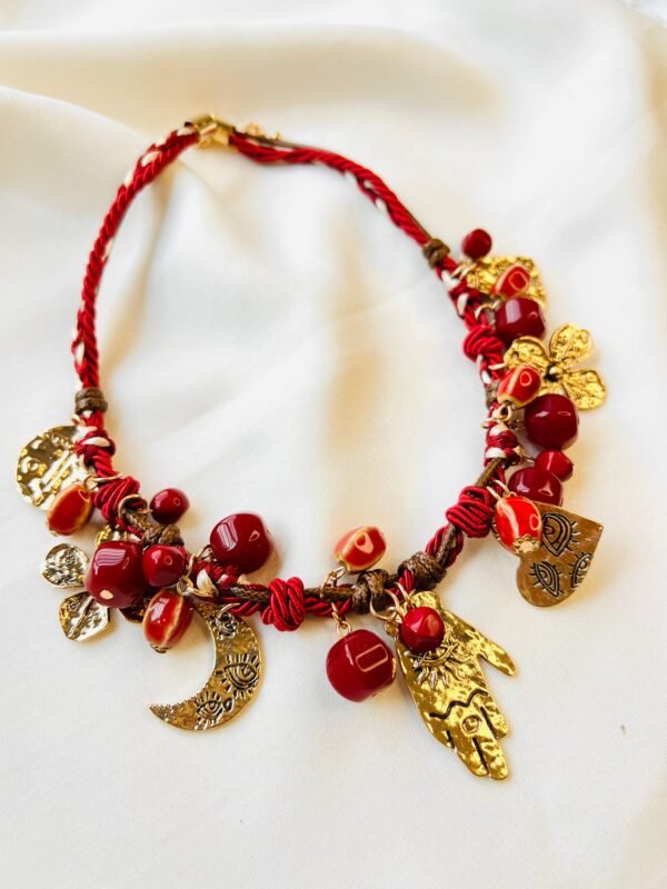 Crimson Amulet Necklace