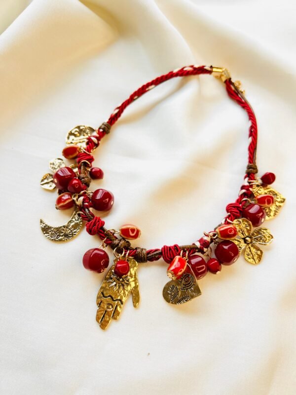 Crimson Amulet Necklace - Image 3