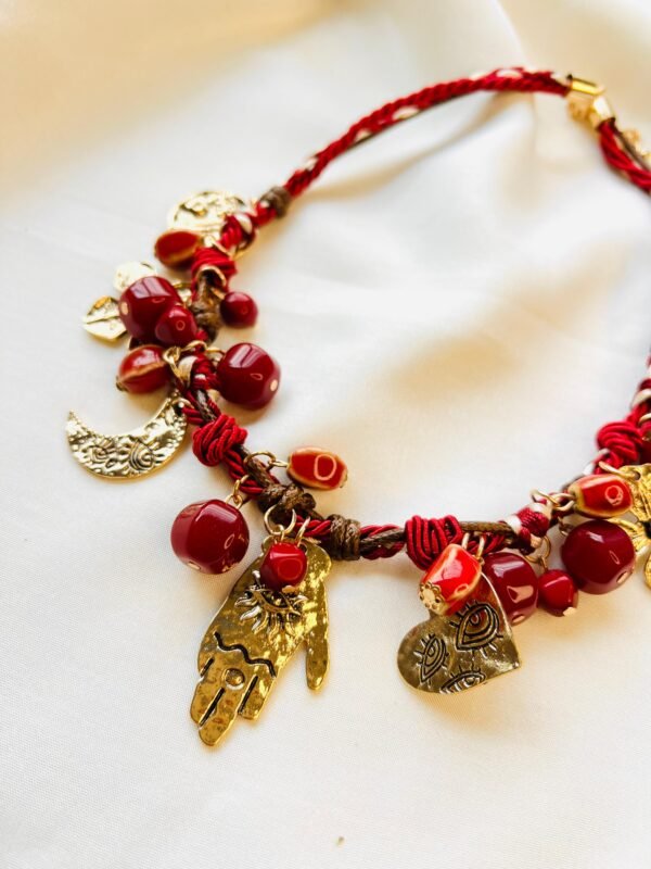 Crimson Amulet Necklace - Image 2