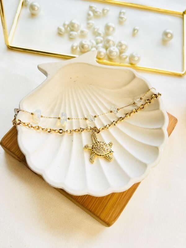 Lustre Turtle Charm Bracelet - Image 2