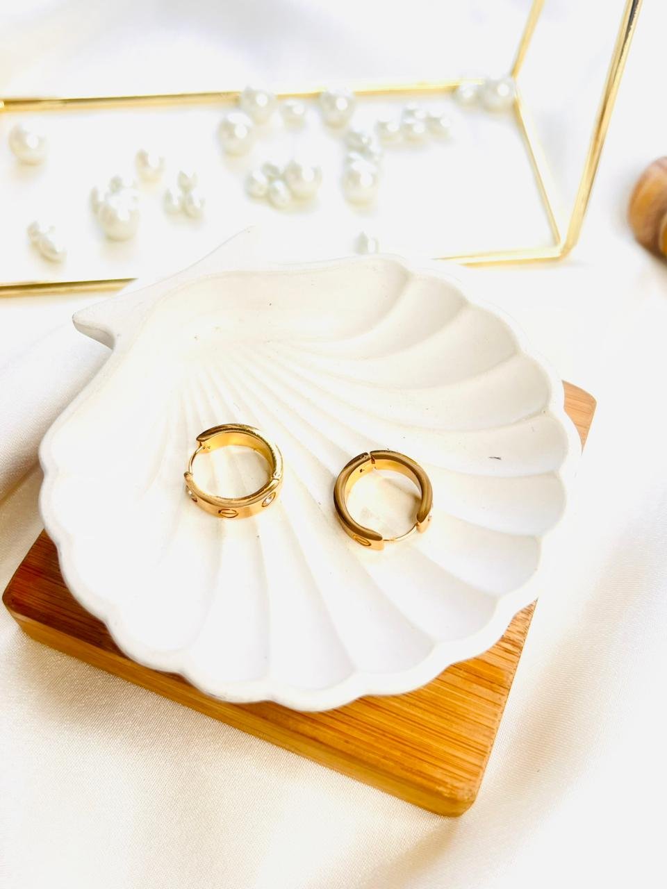 Golden Dot Luxe Hoops - Image 3