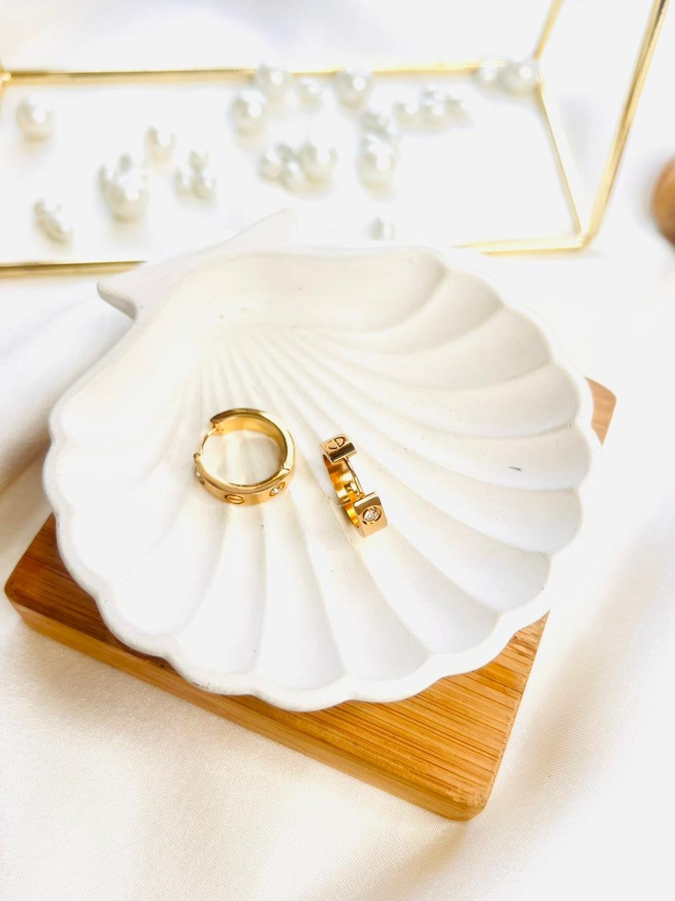 Golden Dot Luxe Hoops - Image 2