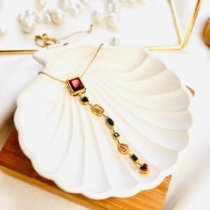 Regal Multigem Cascade Necklace