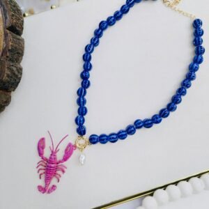 Ocean Lobster Charm Necklace