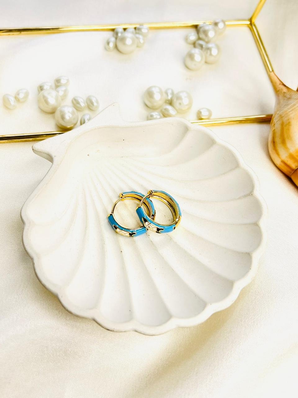 Sapphire Breeze Hoops - Image 2