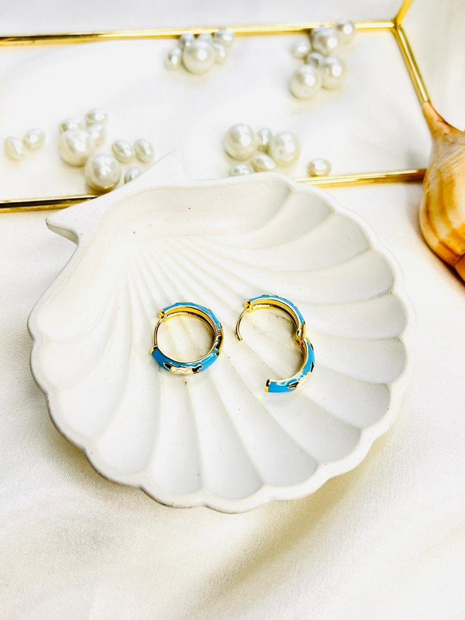 Sapphire Breeze Hoops - Image 3