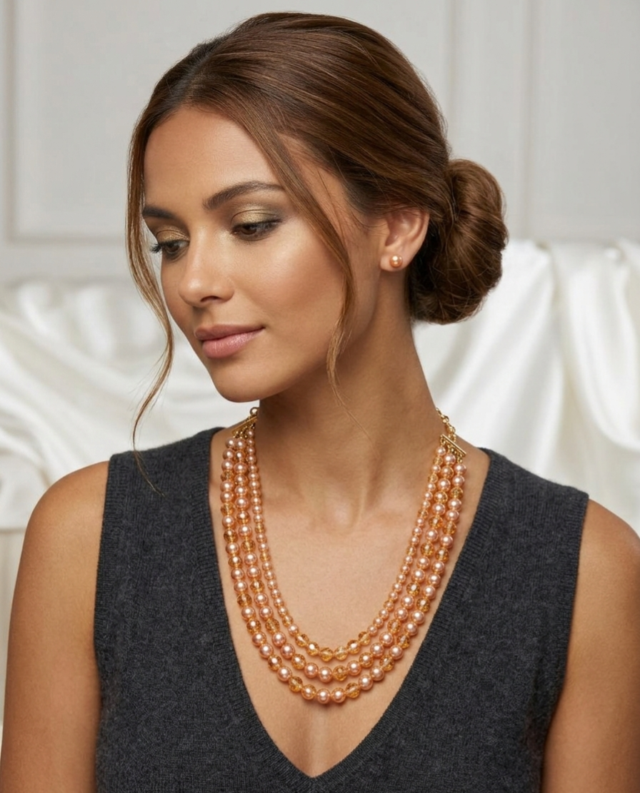 Triveni Pearl Necklace - Image 2