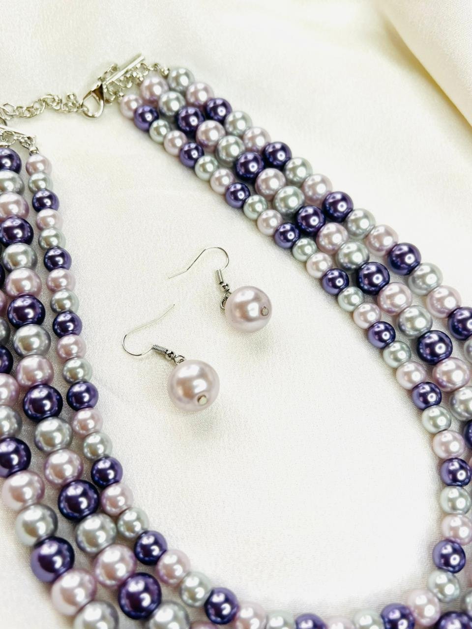 Moonlit Pearl Symphony Necklace - Image 4