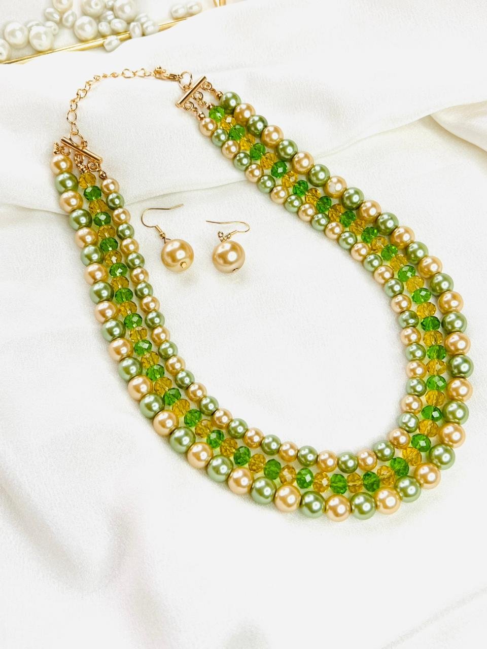 Emerald Pearl Harmony Necklace
