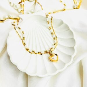 Aurelia Heart Pearl Chain