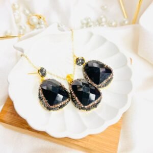 Noir Royale Drop Necklace