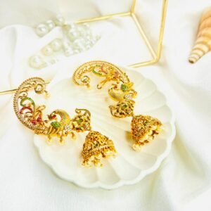 Rajsi Mor Jhumka Earrings