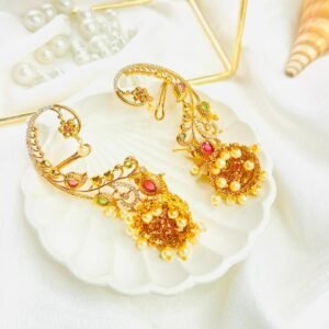Surmayi Vine Jhumka Earrings