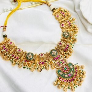 Meher Polki Temple Choker