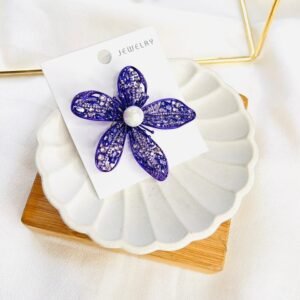 Sapphire Bloom Brooch