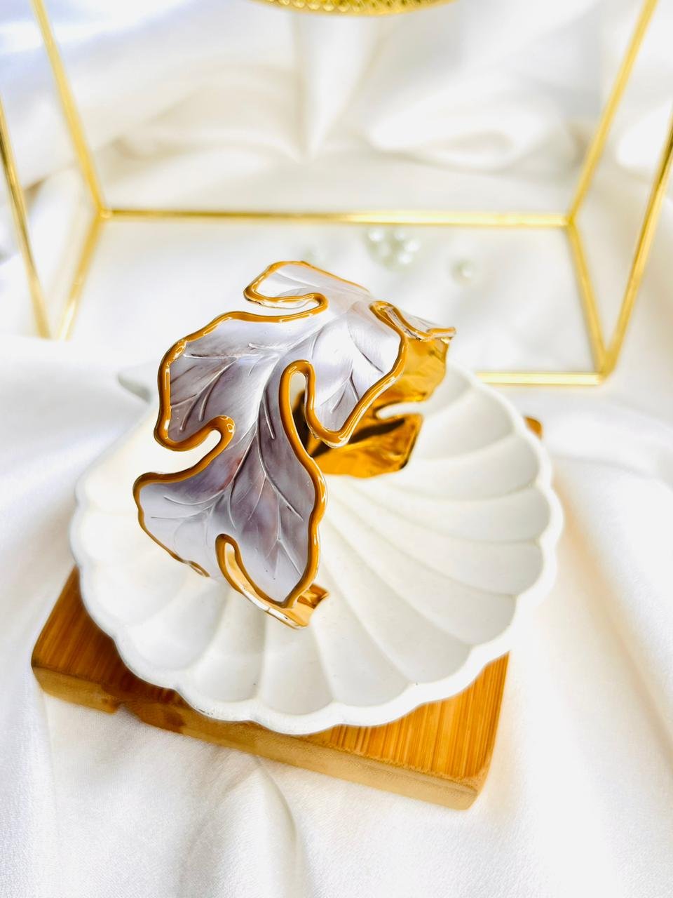 Serene Elegance Cuff Bracelet - Image 3