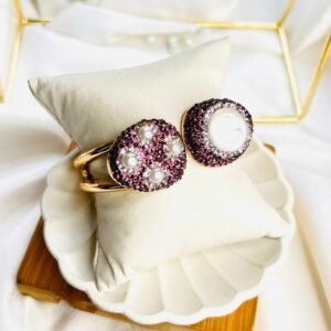 Rosé Pearl Duo Cuff Bracelet