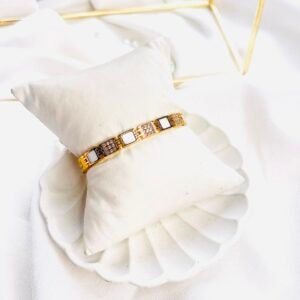 Imperial Mosaic Crystal Link Bracelet