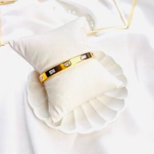 Minimal Baguette Crystal Cuff Bracelet