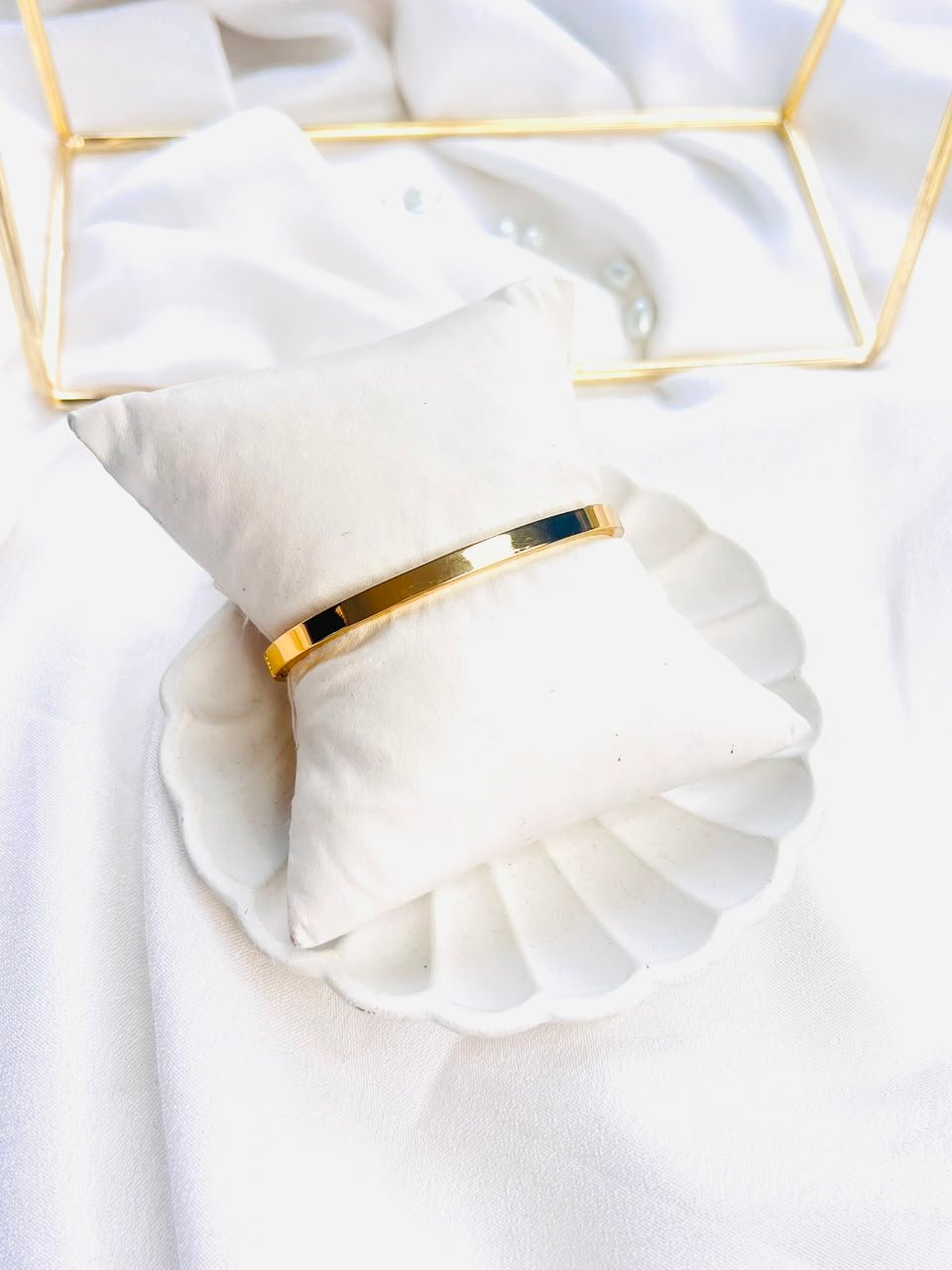 Classic Crystal Line Cuff Bracelet - Image 3