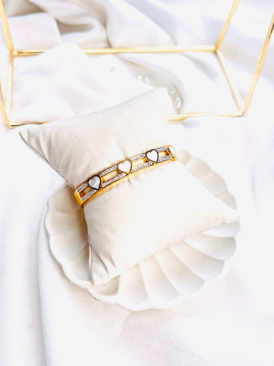 Sweetheart Crystal Cuff Bracelet