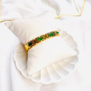 Emerald Royale Crystal Cuff Bracelet