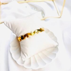 Aurora Wave Crystal Cuff Bracelet