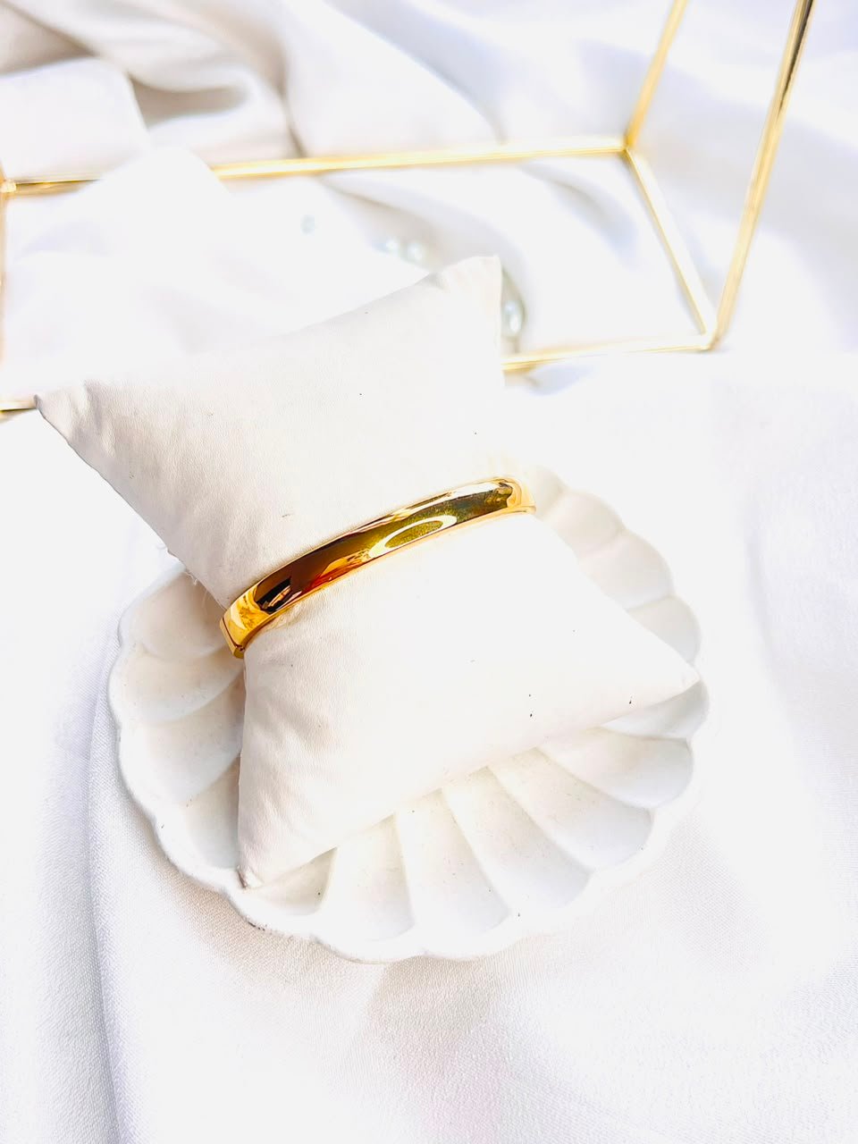 Teardrop Crystal Luxe Cuff Bracelet - Image 3