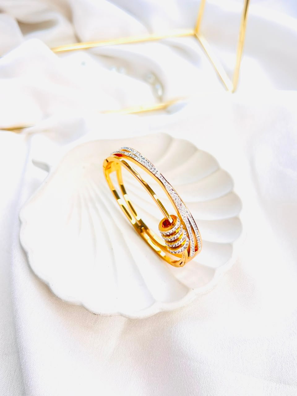Celeste Crystal Wrap Cuff Bracelet - Image 2