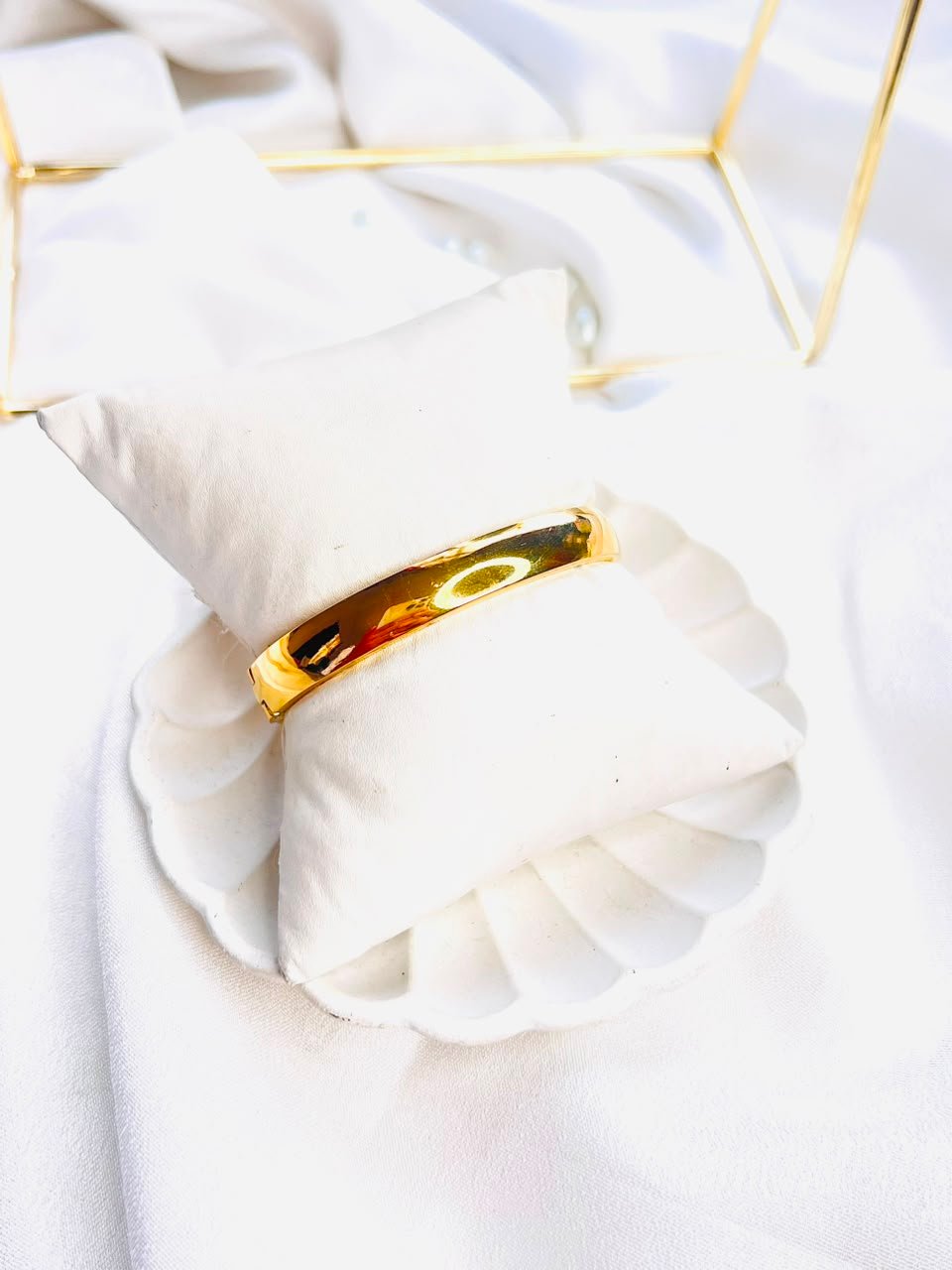 Floral Crystal Cuff Bracelet - Image 3